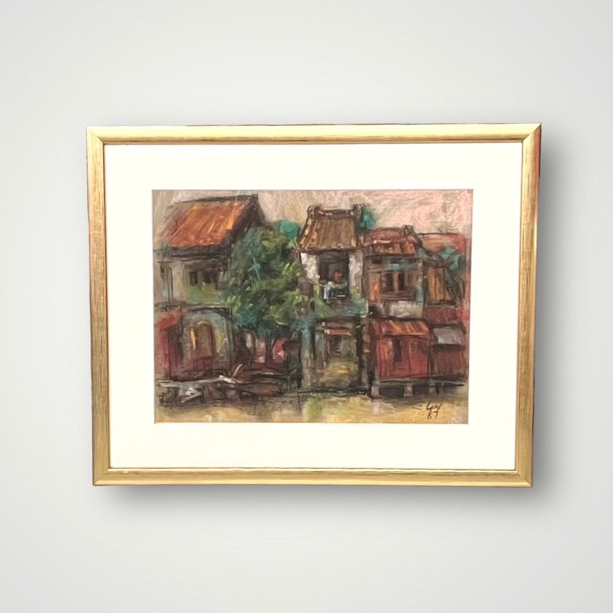 Shophouses in Singapore Rent Paintings ARTualize