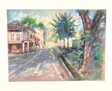 Pastel painting of Tanjong Pagar in Singapore.