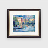 Pont Royal is a bright and colourful oil painting of the third oldest bridge in Paris.