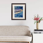 The oil painting Promontory at Marina Bay hanging in a living room