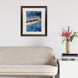 The oil painting Promontory at Marina Bay hanging in a living room