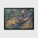 Oil painting of Pulau Ketam by Singapore artist Low Hai Hong.