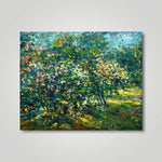 Close up of the Botanic Gardens oil painting.