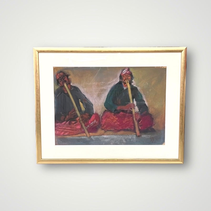 Two Musicians in Singapore Rent Paintings ARTualize