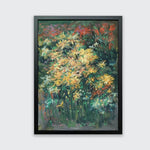 Oil painting of yellow flowers in Spring by Singapore artist Low Hai Hong.